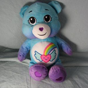 🐸 plush care bears 2022 tie dye dream bright bear stuffed animal (W2242)